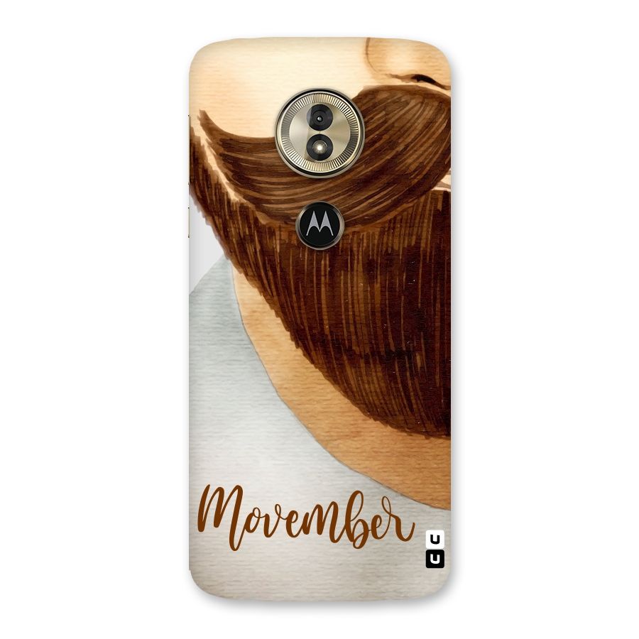 Movember Moustache Back Case for Moto G6 Play