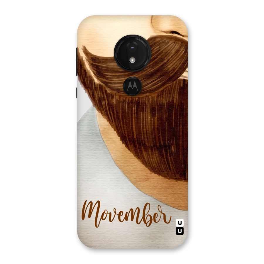 Movember Moustache Back Case for Moto G7 Power