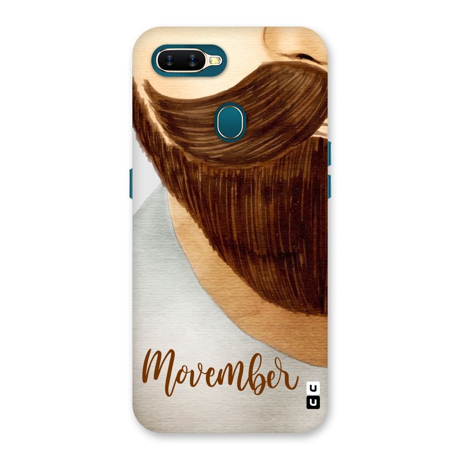 Movember Moustache Back Case for Oppo A11k