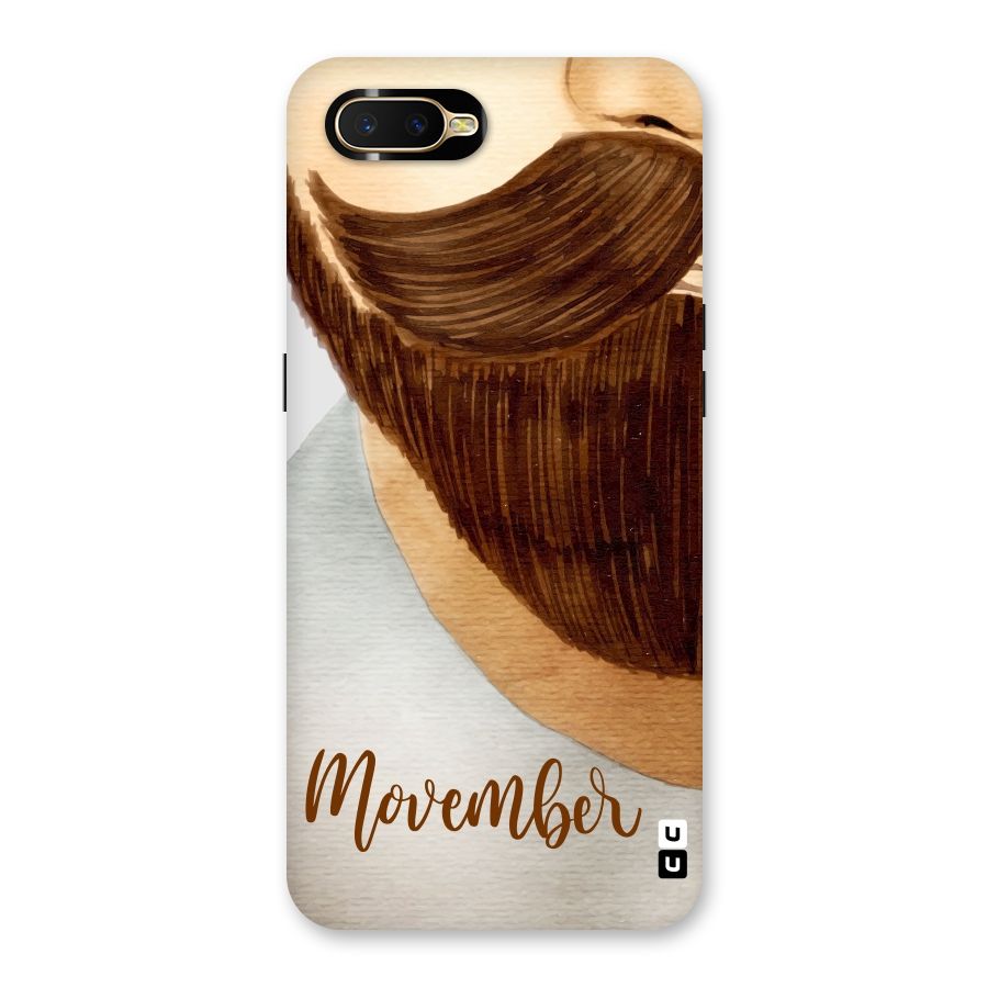 Movember Moustache Back Case for Oppo K1
