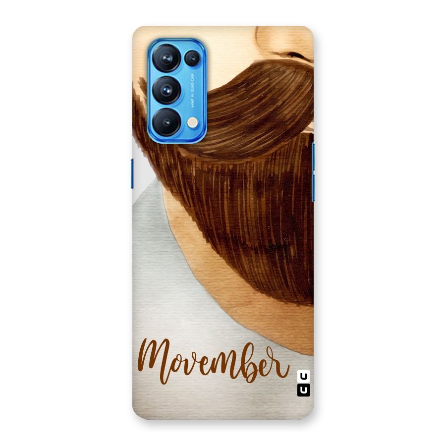 Movember Moustache Back Case for Oppo Reno5 Pro 5G