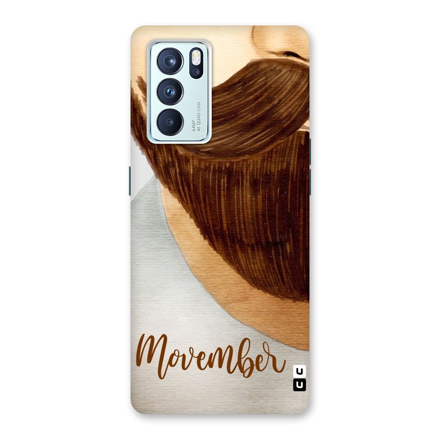 Movember Moustache Back Case for Oppo Reno6 Pro 5G