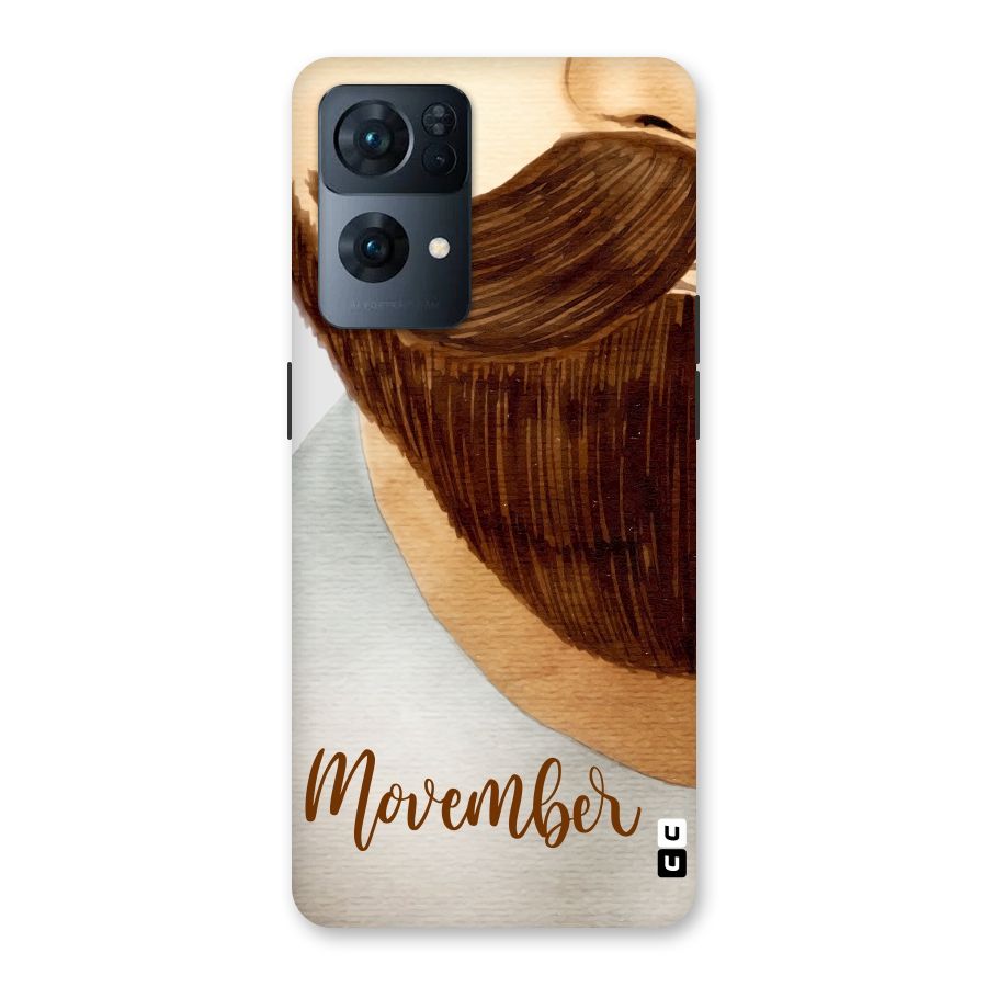 Movember Moustache Back Case for Oppo Reno7 Pro 5G
