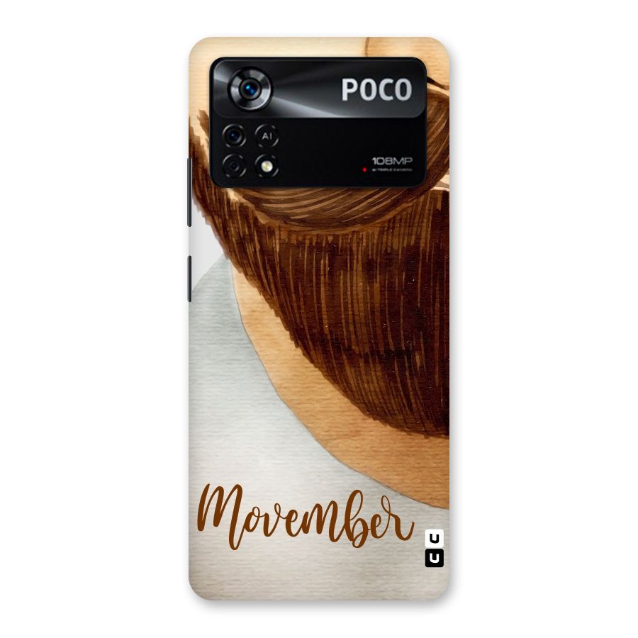 Movember Moustache Back Case for Poco X4 Pro 5G