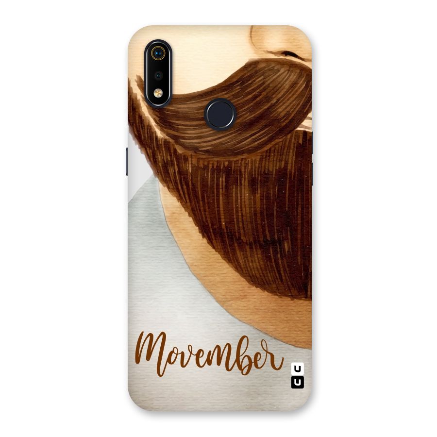 Movember Moustache Back Case for Realme 3i