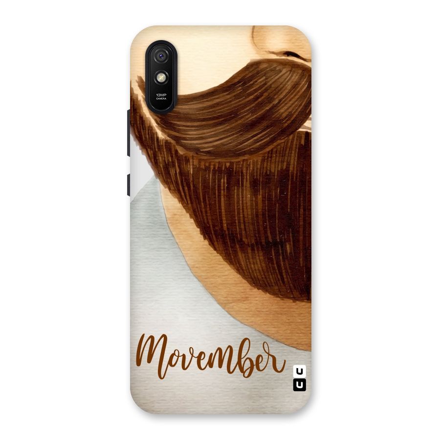 Movember Moustache Back Case for Redmi 9A