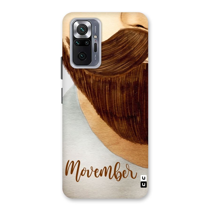 Movember Moustache Back Case for Redmi Note 10 Pro