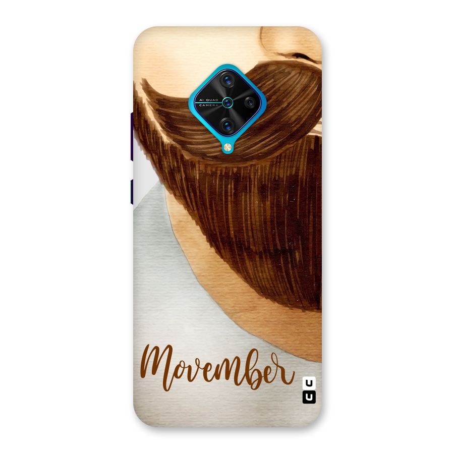 Movember Moustache Back Case for Vivo S1 Pro