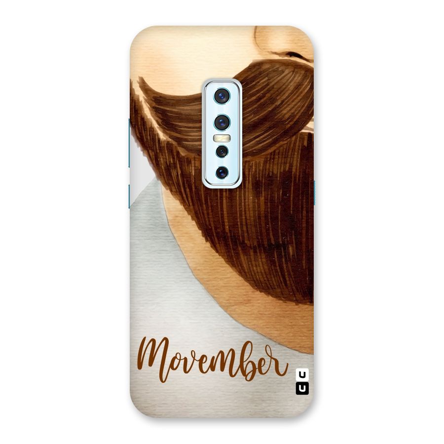 Movember Moustache Back Case for Vivo V17 Pro