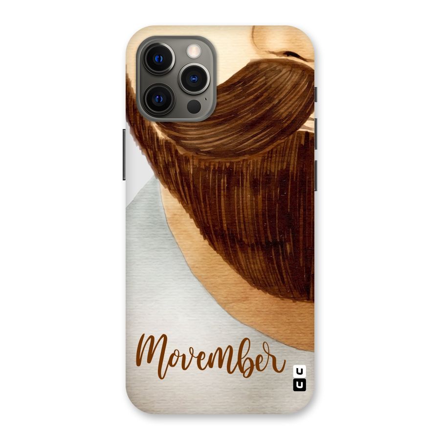 Movember Moustache Back Case for iPhone 12 Pro Max