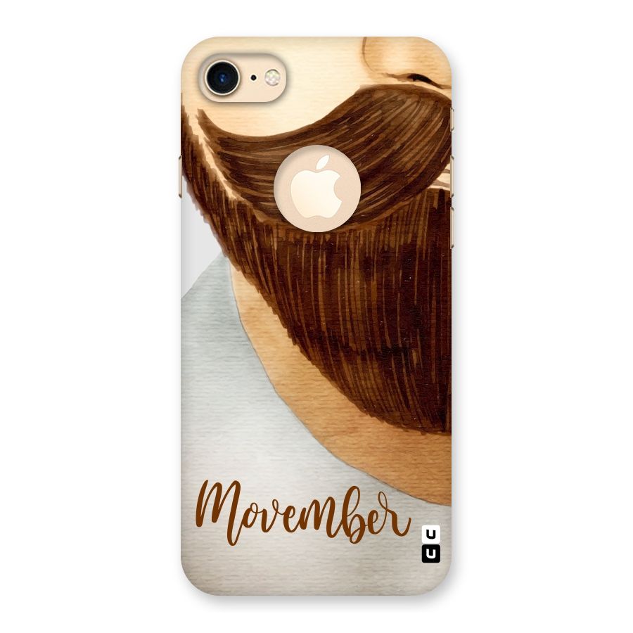 Movember Moustache Back Case for iPhone 7 Logo Cut