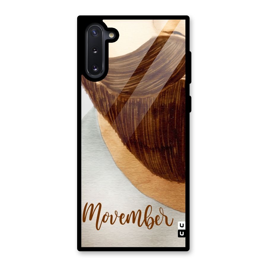 Movember Moustache Glass Back Case for Galaxy Note 10