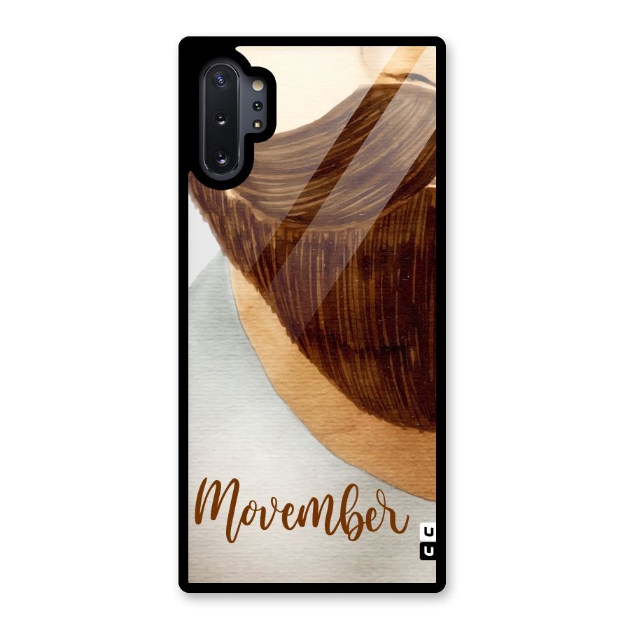 Movember Moustache Glass Back Case for Galaxy Note 10 Plus