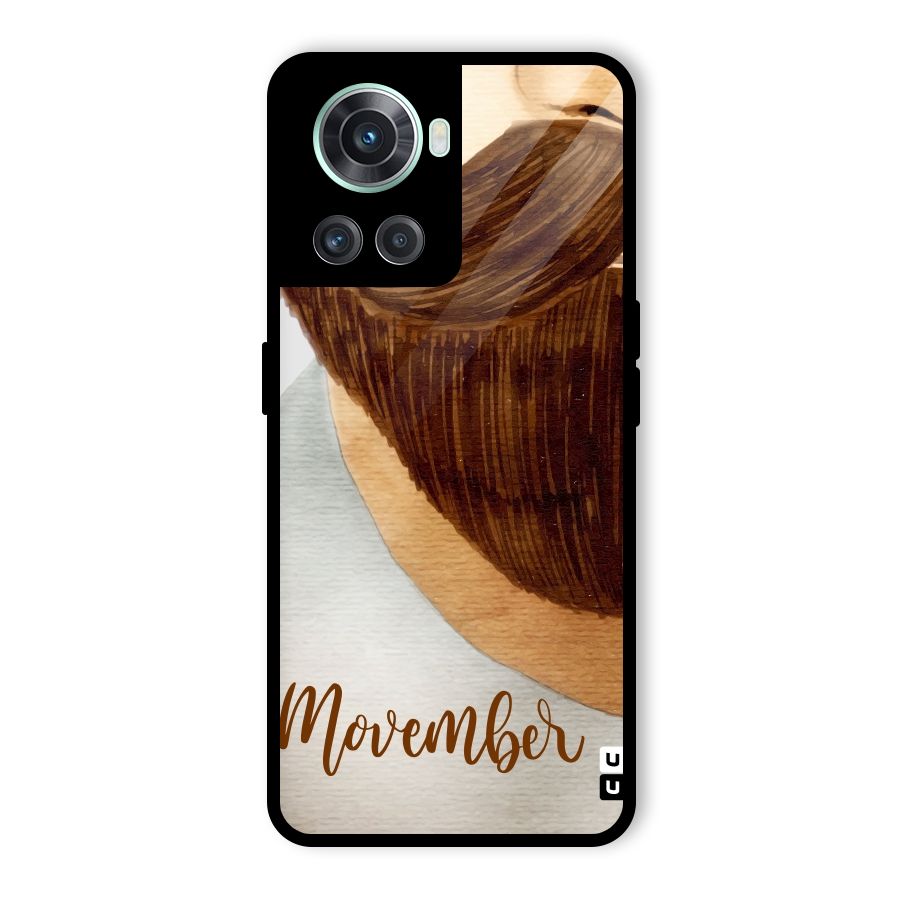 Movember Moustache Glass Back Case for OnePlus 10R