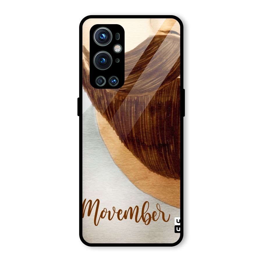 Movember Moustache Glass Back Case for OnePlus 9 Pro