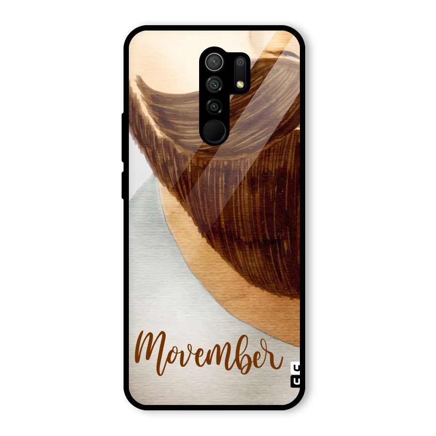 Movember Moustache Glass Back Case for Poco M2