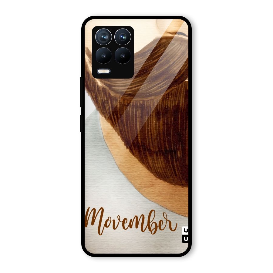 Movember Moustache Glass Back Case for Realme 8 Pro