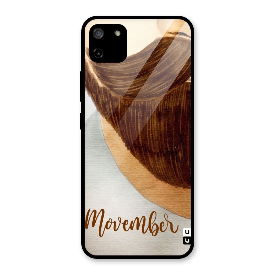 Movember Moustache Glass Back Case for Realme C11
