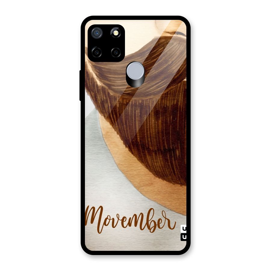Movember Moustache Glass Back Case for Realme C15