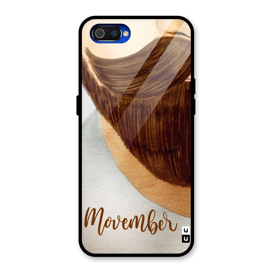 Movember Moustache Glass Back Case for Realme C2