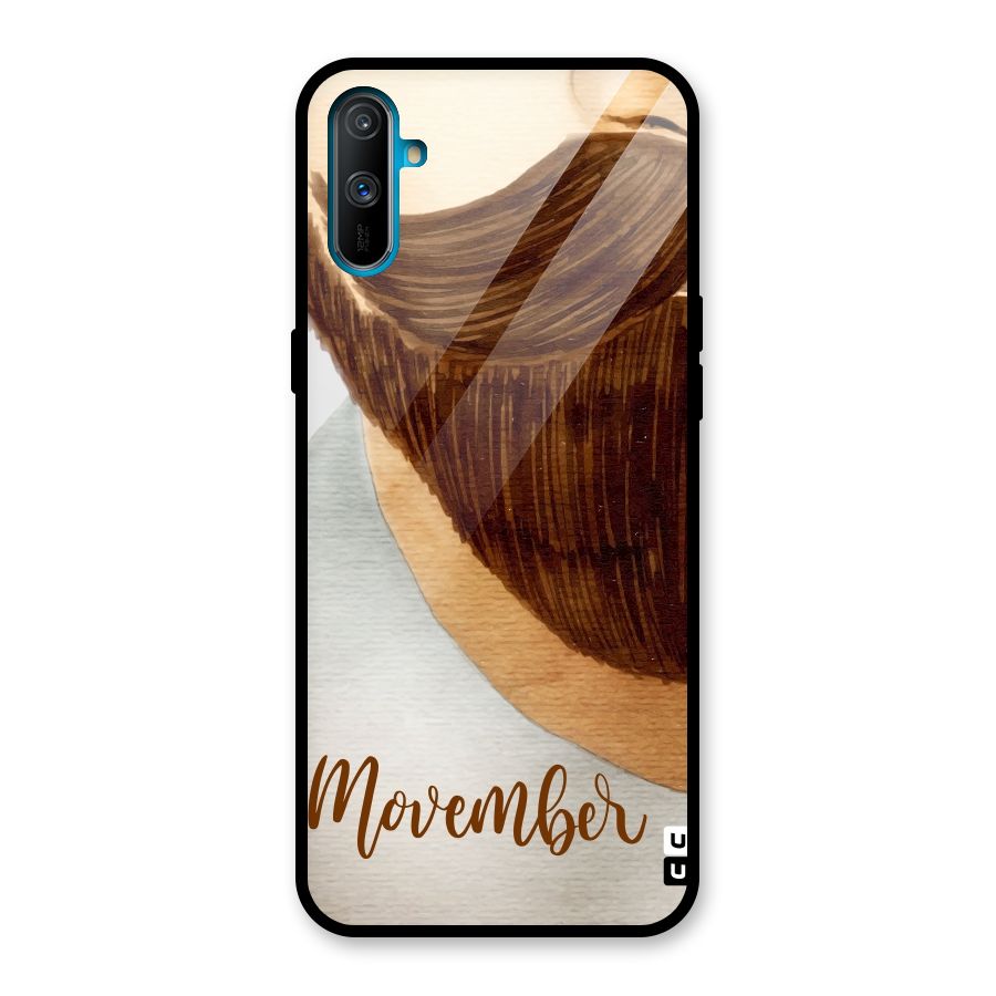 Movember Moustache Glass Back Case for Realme C3
