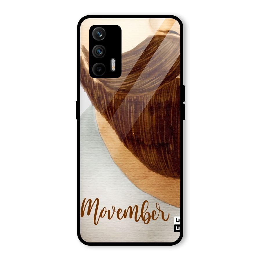 Movember Moustache Glass Back Case for Realme GT 5G