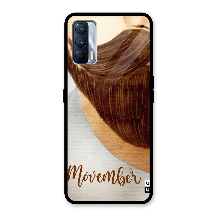 Movember Moustache Glass Back Case for Realme X7
