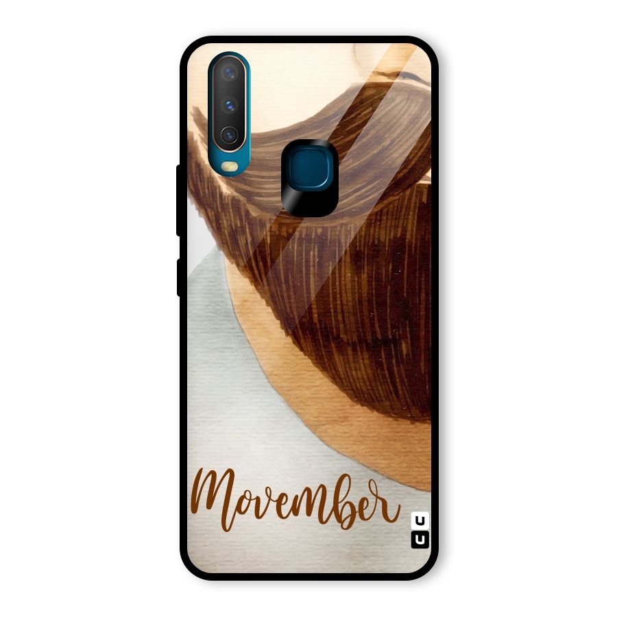 Movember Moustache Glass Back Case for Vivo U10