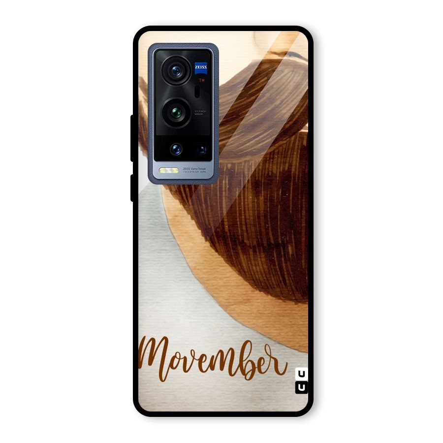 Movember Moustache Glass Back Case for Vivo X60 Pro Plus