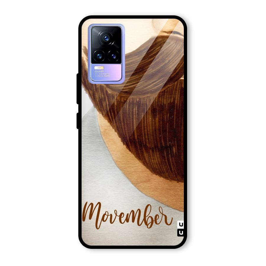 Movember Moustache Glass Back Case for Vivo Y73