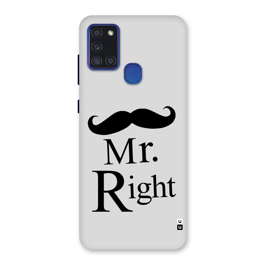 Mr. Right. Back Case for Galaxy A21s