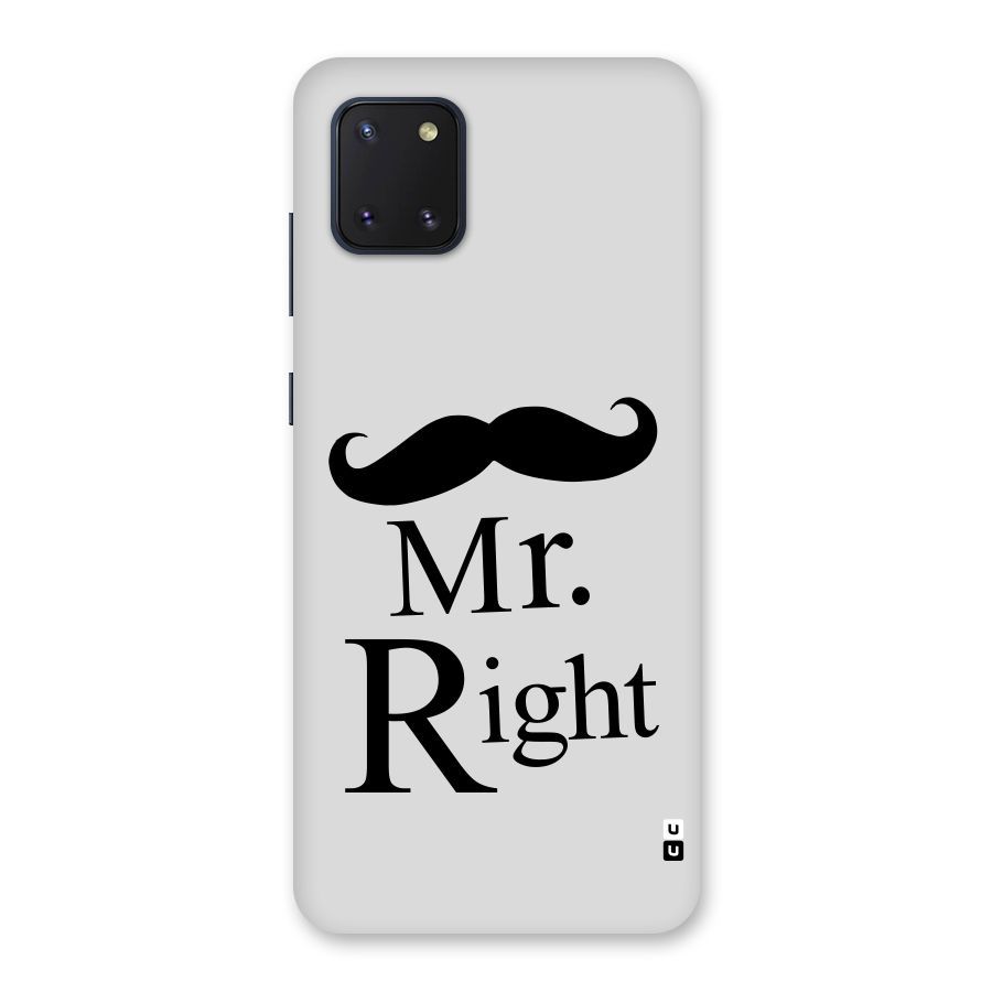 Mr. Right. Back Case for Galaxy Note 10 Lite