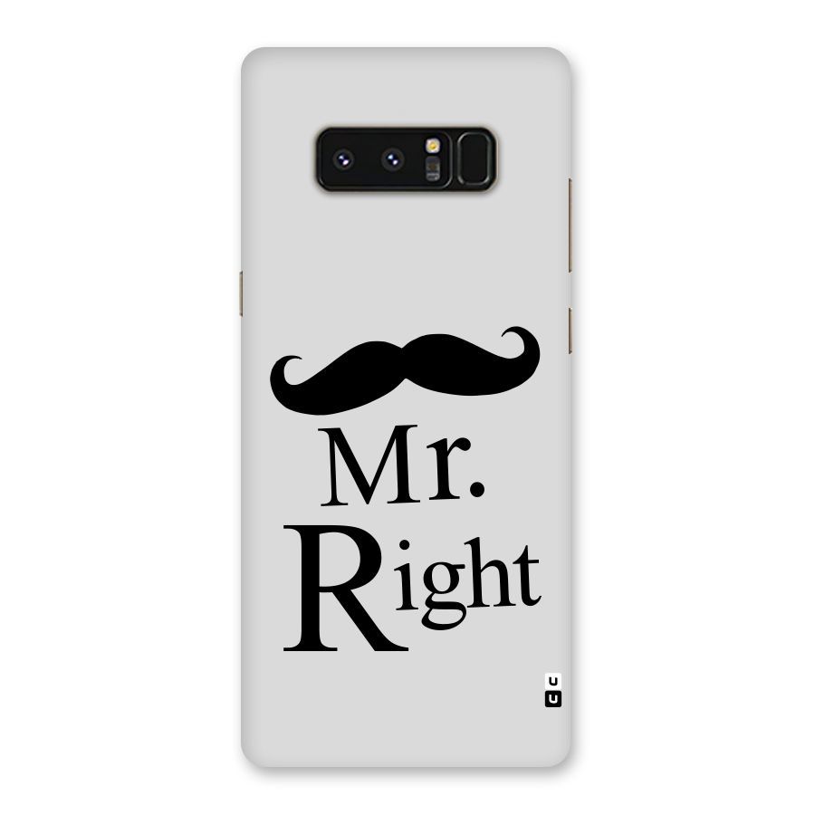 Mr. Right. Back Case for Galaxy Note 8