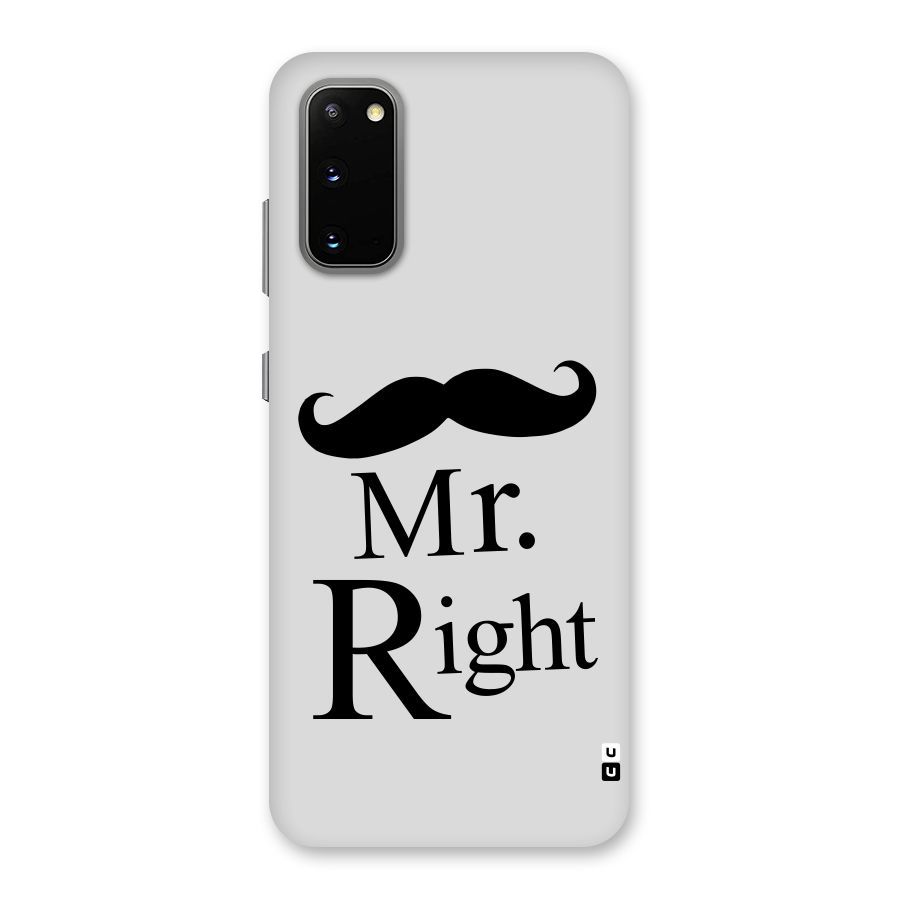 Mr. Right. Back Case for Galaxy S20