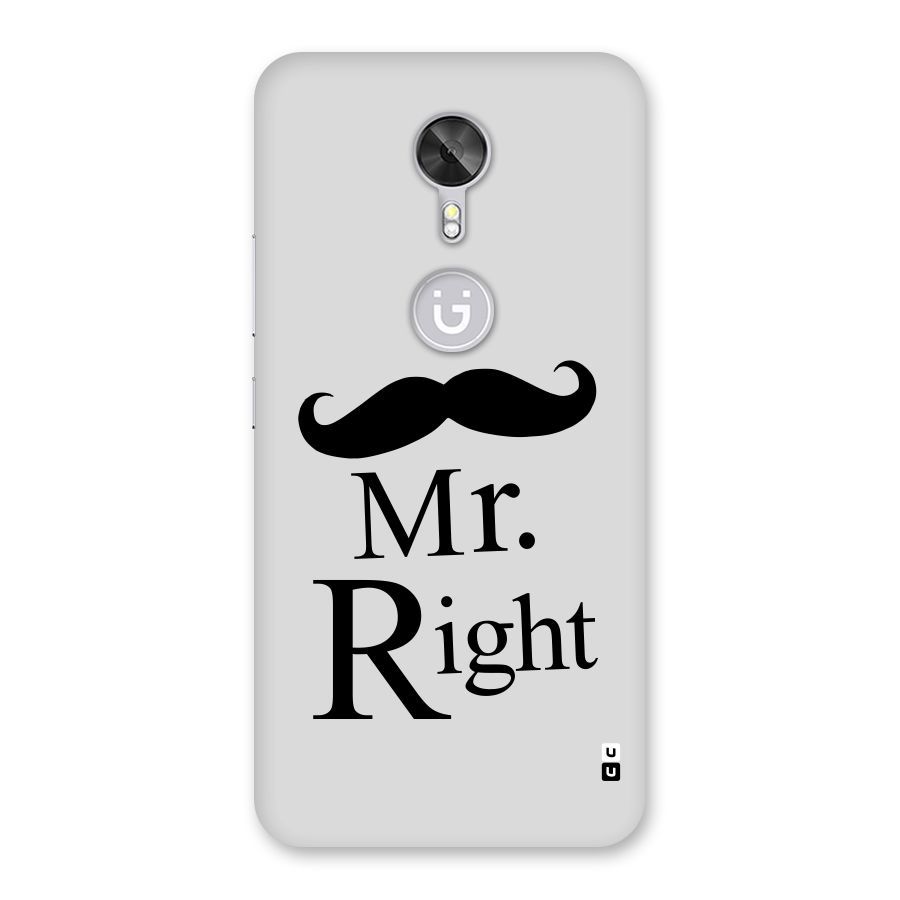 Mr. Right. Back Case for Gionee A1