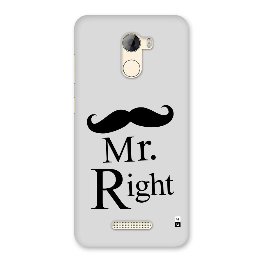 Mr. Right. Back Case for Gionee A1 LIte