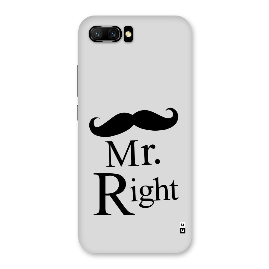 Mr. Right. Back Case for Honor 10