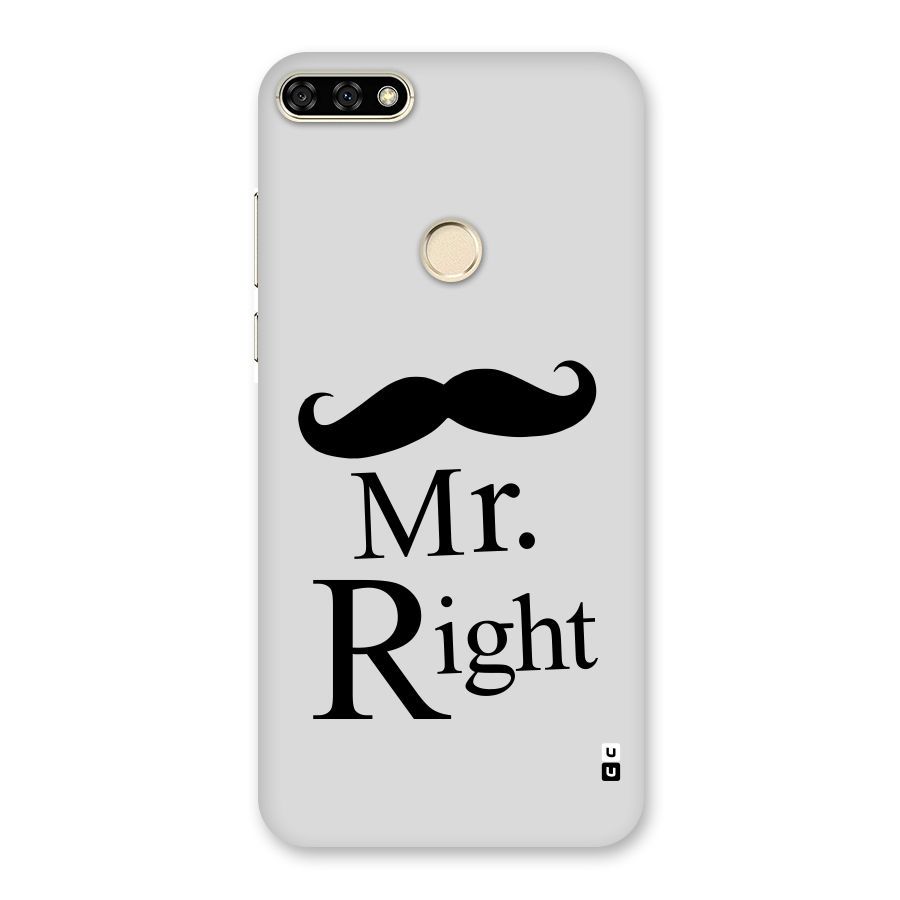 Mr. Right. Back Case for Honor 7A