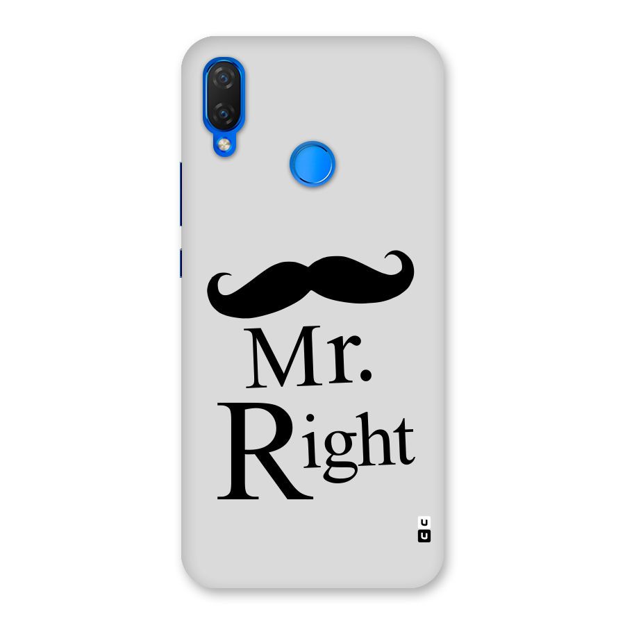 Mr. Right. Back Case for Huawei P Smart+