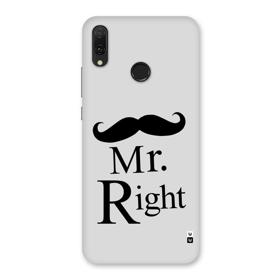 Mr. Right. Back Case for Huawei Y9 (2019)