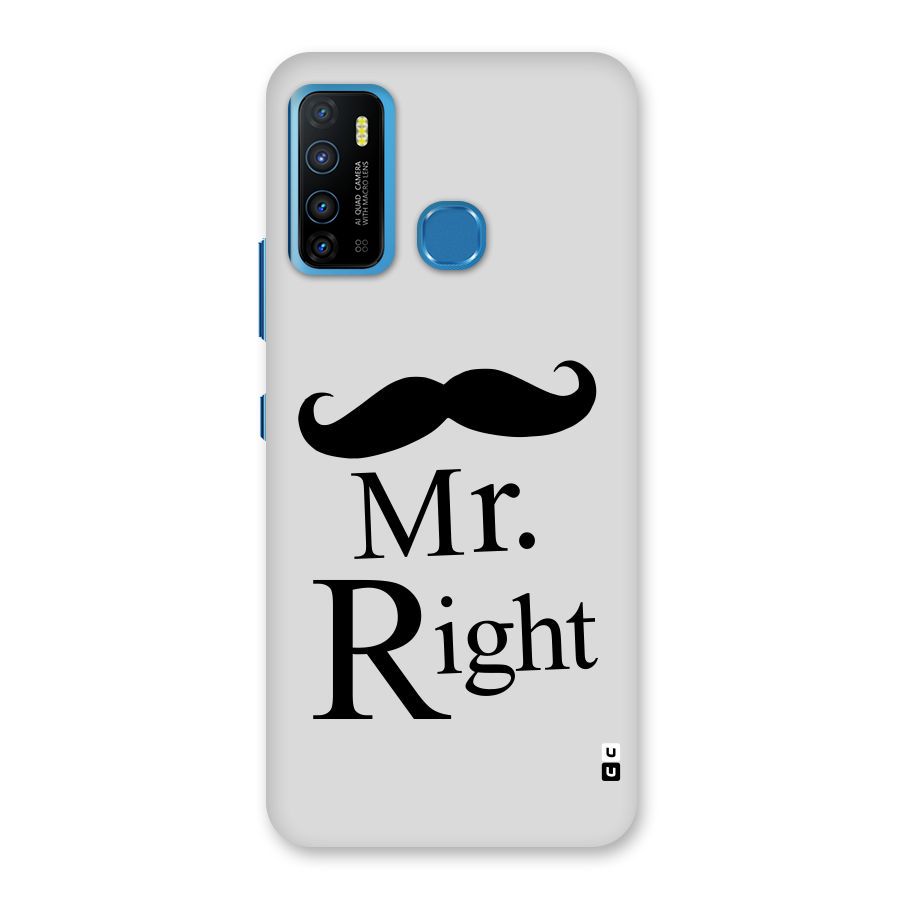 Mr. Right. Back Case for Infinix Hot 9