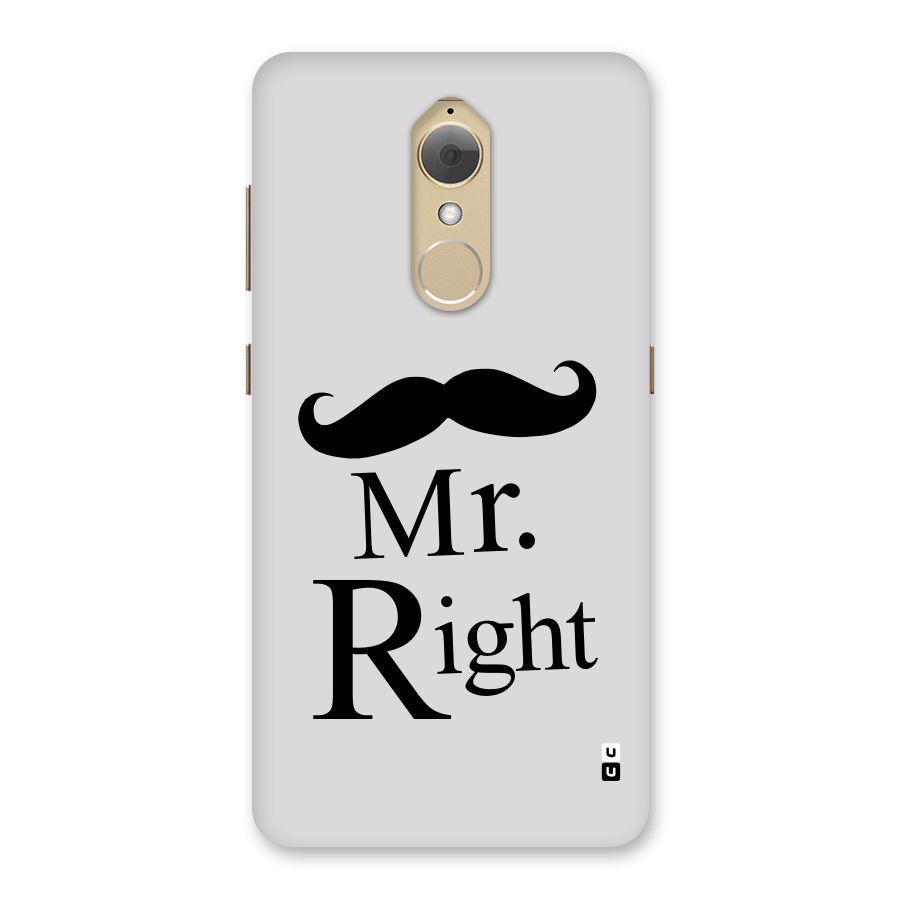 Mr. Right. Back Case for Lenovo K8