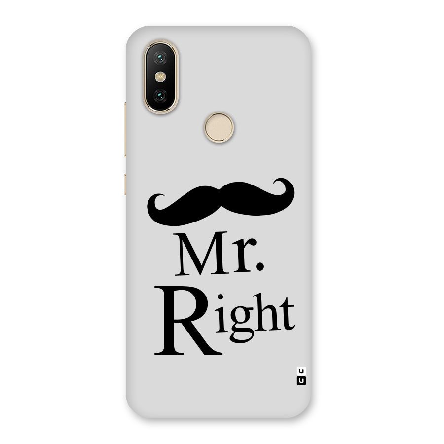 Mr. Right. Back Case for Mi A2