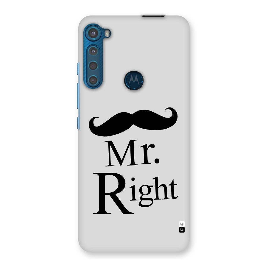 Mr. Right. Back Case for Motorola One Fusion Plus