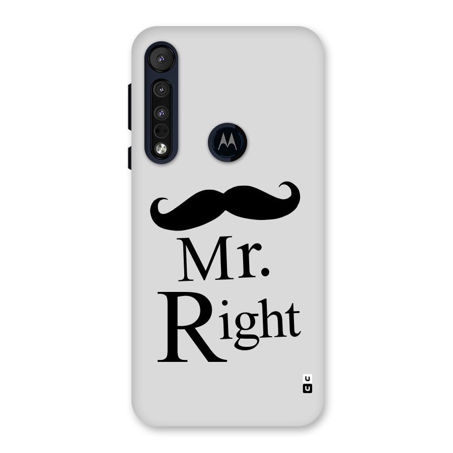Mr. Right. Back Case for Motorola One Macro