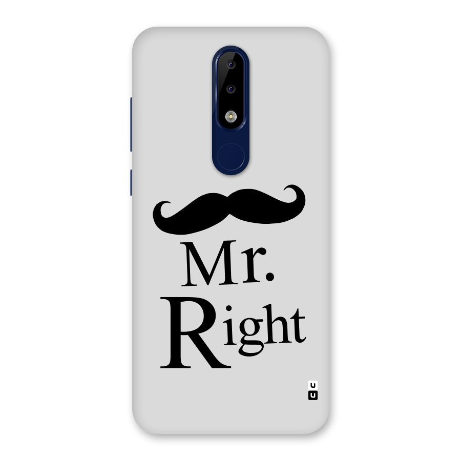 Mr. Right. Back Case for Nokia 5.1 Plus