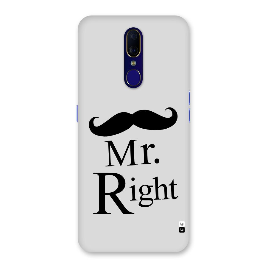 Mr. Right. Back Case for Oppo A9