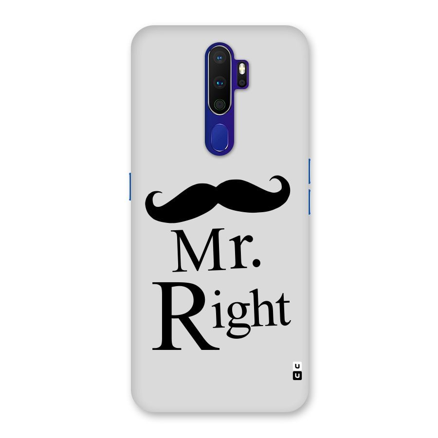 Mr. Right. Back Case for Oppo A9 (2020)