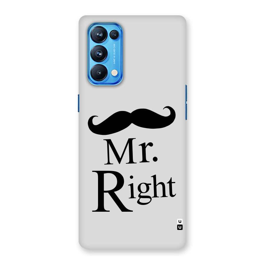 Mr. Right. Back Case for Oppo Reno5 Pro 5G