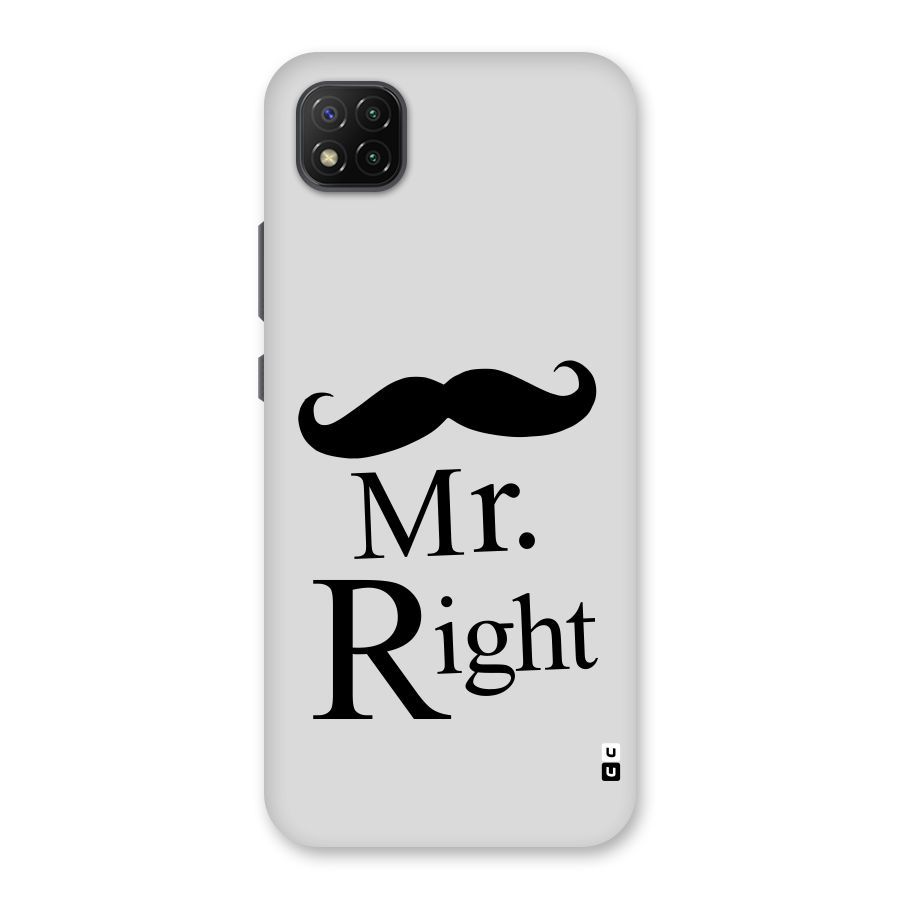Mr. Right. Back Case for Poco C3